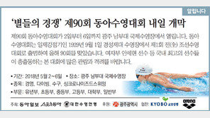 [알립니다]‘별들의 경쟁’ 제90회 동아수영대회 2일 개막
