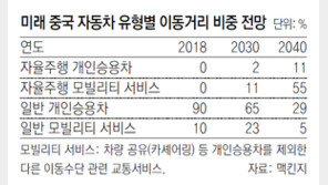 “2040년 중국엔 자율차가 사람 운전車의 두배”