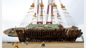 세월호 바로세우기 성공…직립작업 90도 아닌 94.5도까지, 왜?