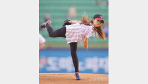 “여성 시구 중 1등”…윤보미 시구 잘하는 비결? 정민철과 특훈