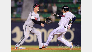 [정재우의 오버타임] 도루 성공률 100%…발로도 한몫하는 양의지