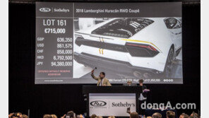 프란치스코 교황에 기증한 ‘람보르기니 우라칸’, 71만5000유로 낙찰
