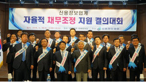 신용정보협회, 자율적 채무조정 지원 결의대회