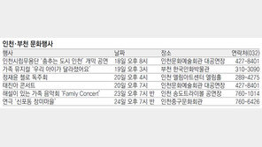 [인천판/문화가]인천·부천 문화행사