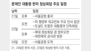 문재인 대통령, 22일 트럼프와 배석자 없이 회담