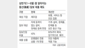 설비-특허도 담보… 中企 대출 길 넓어져