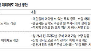 개인투자자 공매도 종목-수량 확대… 무차입 거래 실시간 적발