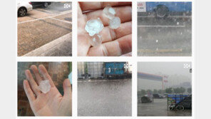 “깨질듯한 소리와 우박이!” 대구 우박 실시간 SNS 현장 중계 긴박