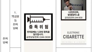 ‘담뱃갑 경고그림’ 청소년 효과성 1위 ‘후두암’…궐련형 전자담배엔 12월부터