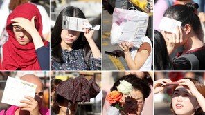 태양을 피하는 방법… 2일도 한낮 30도