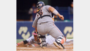 [포토] 정주현 ‘아쉬운 홈 쇄도’