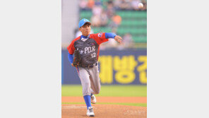 [포토] 시구하는 라오스 국가대표 투수 수아송