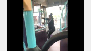 [영상]사랑 싸움에 열받은 女, 운행 중인 시내버스 문 강제로 열고 하차