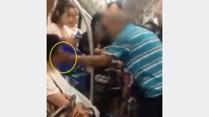 지하철서 ‘자리 양보’ 거절 女 얼굴 구타 노인에 승객들 분노 