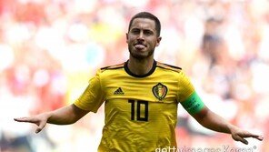 [월드컵] 아자르 2골째… 벨기에, 튀니지에 4-1 리드
