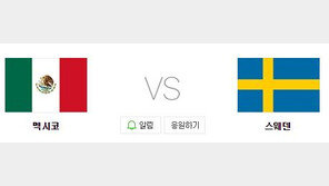 멕시코, 스웨덴 잡아야 한국에 ‘경우의 수’ 기회…