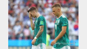 [월드컵] ‘챔피언의 몰락’ 독일, 조별예선 3경기 슈팅 67개-2득점 ‘성공률 3%’