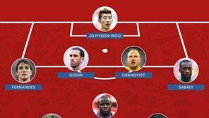 [월드컵] 조현우, 美 블리처리포트 선정 월드컵 조별예선 베스트 11