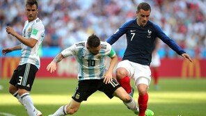 [월드컵] ‘그리즈만-디 마리아 골’ 프랑스 아르헨티나 전반 1-1