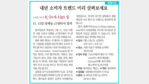 [알립니다]내년 소비자 트렌드 미리 살펴보세요