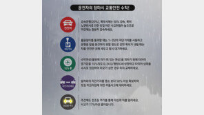 위험천만 빗길 운전…‘감속운행’만이 정답