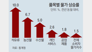 유가 강세에… 6월 소비자물가 1.5% 상승