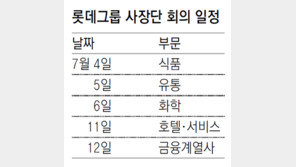 롯데 “총수 부재 위기, 혁신으로 돌파”