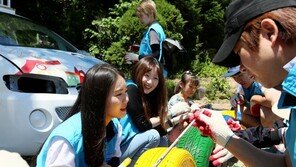 ‘현대모터클럽’, 교통 소외지역 버스정류장 활동 실시