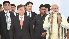 문재인 대통령과 만난 이재용 부회장