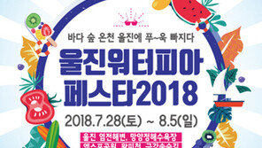   ‘제8회 울진 워터피아 페스타’ 오는 28일부터 내달 5일까지 열려