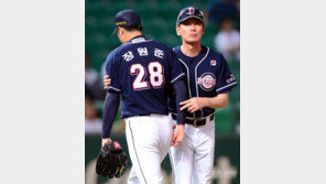 [포토] 장원준 ‘볼넷 허용하고 교체~’