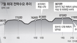 “예비율 7%대, 원전 1기라도 멈추면 비상조치 필요한 단계”