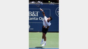 79일 만에 돌아와 92분 만에 환호성… 정현, 애틀랜타오픈 가볍게 8강