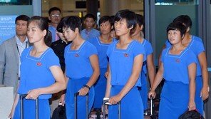 北선수들 “훈련 위해 왔습니다”