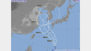 日기상청, 태풍 ‘야기’ 이동경로 다르게 예측…“13일 방향 틀어 한반도 관통”
