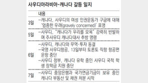 캐나다 “여성운동가 석방” 트윗에… 사우디 “모욕” 단교수준 융단폭격