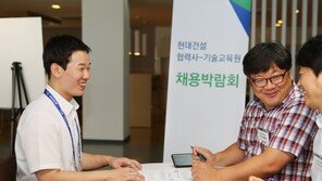 현대건설 기술교육원-협력사 채용박람회 실시