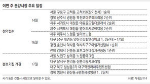 [부동산 캘린더]전국 1838채 분양… 본보기집 4곳 문열어