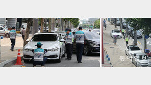 상습 불법 대리주차… 앞차 시간 끄는새 줄행랑
