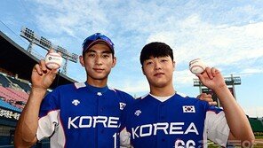 ‘태극마크 재회’ 박치국·이정후 “2년 전의 약속, 잊지 말자”