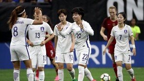 [아시안게임] 한국 여자 축구, 인도네시아에 전반 13분 만에 3-0 리드