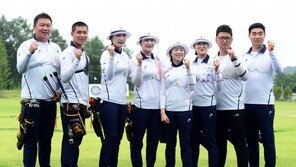 [아시안게임] 양궁 오진혁-강채영 조, 리커브 혼성 예선서 세계신기록 작성