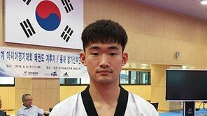 [아시안게임] 태권도 이화준 80kg급 銀, 생애 첫 국제대회서 은메달
