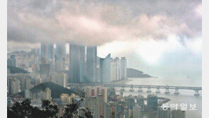 먹구름 낀 해운대
