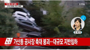 “담장 붕괴” “멘붕”…대형 싱크홀 발생에 서울 가산동 아파트 주민들 ‘덜덜’