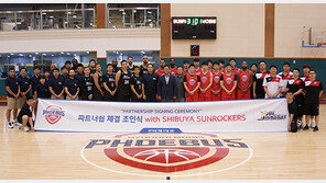 한일 프로농구 발전 위해 손잡은 현대모비스와 시부야