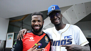 야구장 시구 나들이 앞둔 ‘경남의 별’ 말컹