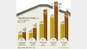 강남 아파트값 4년만에 2배로… 무주택자 “내집 마련 꿈 접을 판”