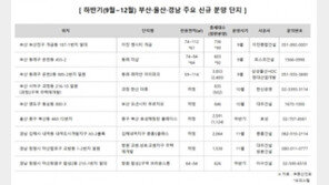 하반기 부산·울산·경남 2만5000가구 분양