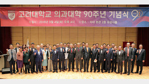 고려대 의과대학 90주년 기념식 개최